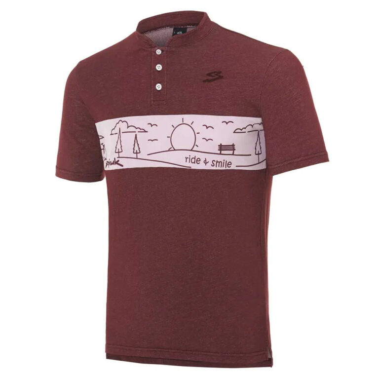 Spiuk Town Short Sleeve Polo L Bordeaux - XL Bordeaux