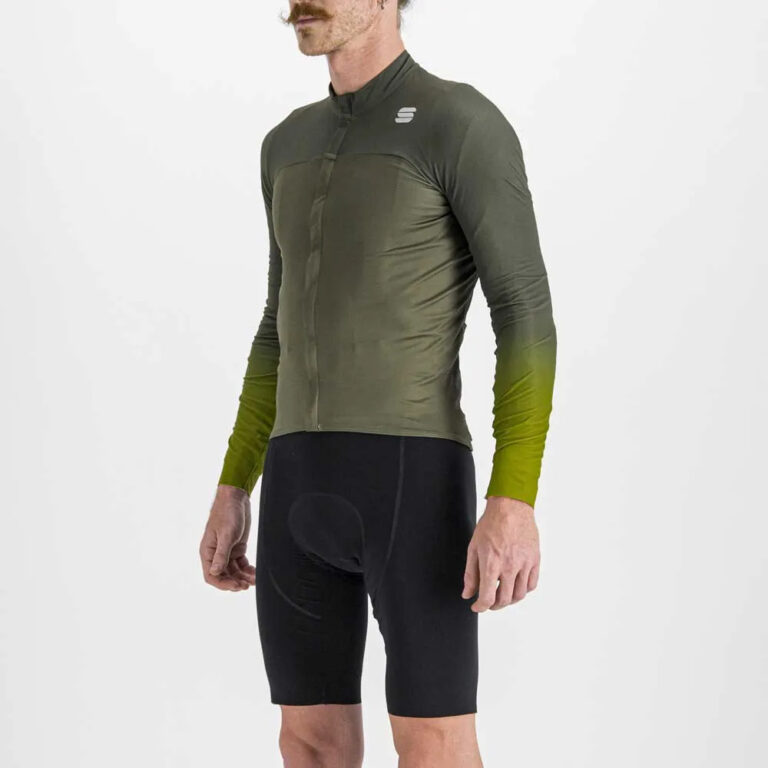 Sportful Bodyfit Pro Long Sleeve Jersey 2XL Black / Green - Image 3