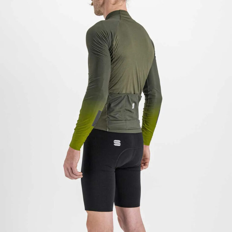 Sportful Bodyfit Pro Long Sleeve Jersey 2XL Black / Green - Image 4