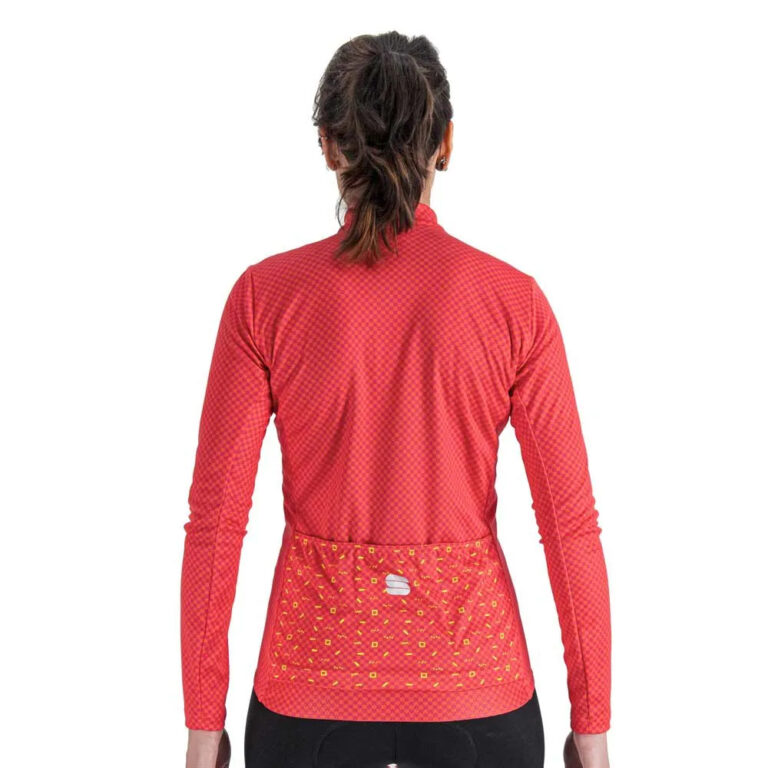 Sportful Bodyfit Pro Thermal Long Sleeve Jersey S Pink / Green / Orange - 2XL Pink / Green / Orange - Image 2