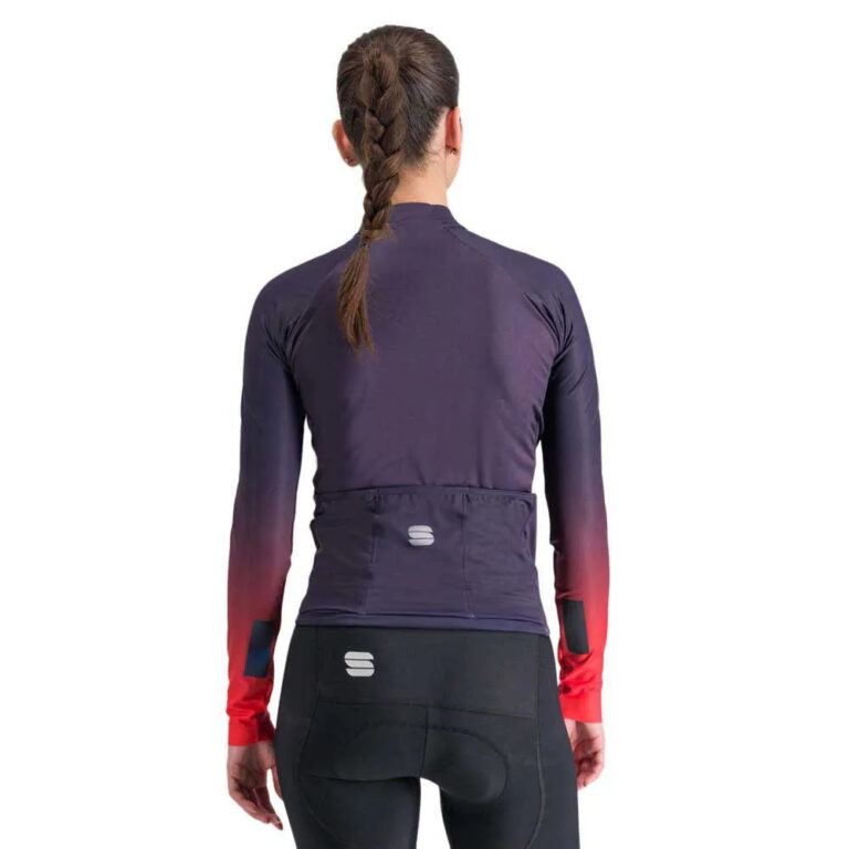 Sportful Bodyfit Pro Thermal Long Sleeve Jersey S Nighshade Pompelmo - Image 2