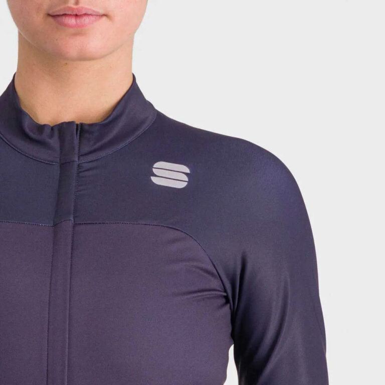 Sportful Bodyfit Pro Thermal Long Sleeve Jersey S Nighshade Pompelmo - Image 4