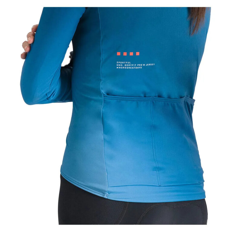 Sportful Bodyfit Pro Thermal Long Sleeve Jersey S Teal Blue - Image 3