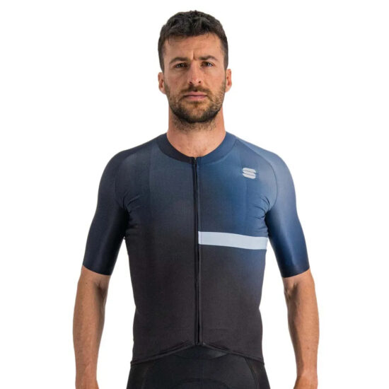 Sportful Bomber Short Sleeve Jersey M Black / Galaxy / Blue - 2XL Black / Galaxy / Blue