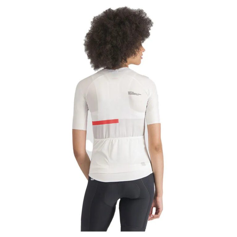 Sportful Bomber Short Sleeve Jersey M White / Pompelmo