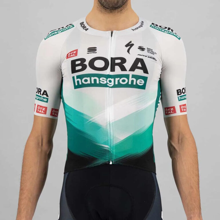 Sportful BORA-hansgrohe 2021 Bomber Short Sleeve Jersey S Green Gray - Image 3