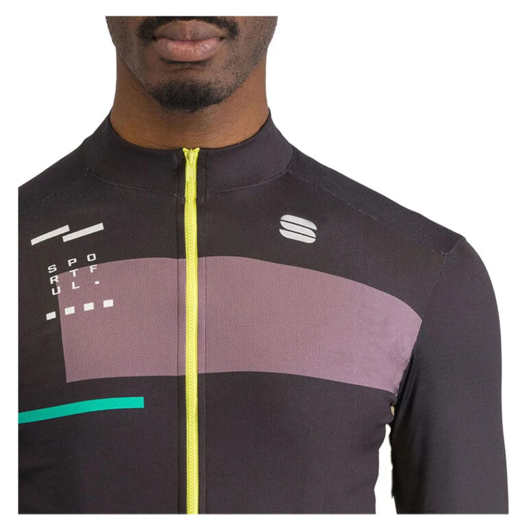 Sportful Breakout Supergiara Thermal Long Sleeve Jersey M Black / Huckleberry / Olive / Green - L Black / Huckleberry / Olive / Green - Image 3