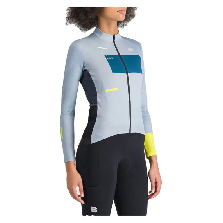 Sportful Breakout Supergiara Thermal Long Sleeve Jersey XS Ice / Gray / Blue / Black / Cedar - L Ice / Gray / Blue / Black / Cedar