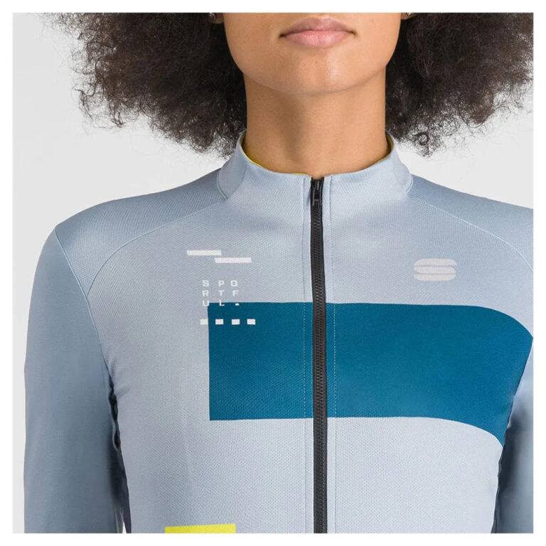 Sportful Breakout Supergiara Thermal Long Sleeve Jersey XS Ice / Gray / Blue / Black / Cedar - L Ice / Gray / Blue / Black / Cedar - Image 2