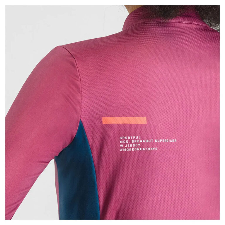 Sportful Breakout Supergiara Thermal Long Sleeve Jersey M Raspberry / Pompelm - XL Raspberry / Pompelm - Image 3