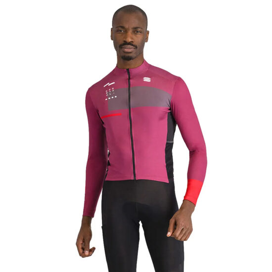 Sportful Breakout Supergiara Thermal Long Sleeve Jersey M Raspberry / Violet / Huckleberry / Blue - XL Raspberry / Violet / Huckleberry / Blue