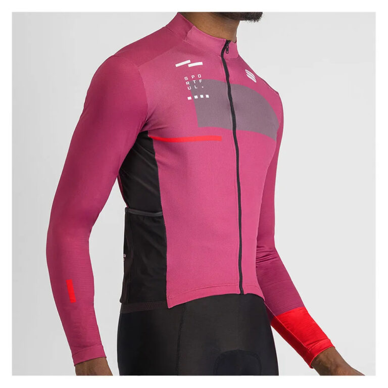 Sportful Breakout Supergiara Thermal Long Sleeve Jersey M Raspberry / Violet / Huckleberry / Blue - XL Raspberry / Violet / Huckleberry / Blue - Image 2