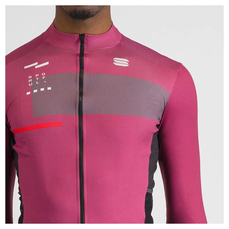 Sportful Breakout Supergiara Thermal Long Sleeve Jersey M Raspberry / Violet / Huckleberry / Blue - XL Raspberry / Violet / Huckleberry / Blue - Image 3