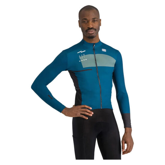 Sportful Breakout Supergiara Thermal Long Sleeve Jersey M Teal Blue / Black