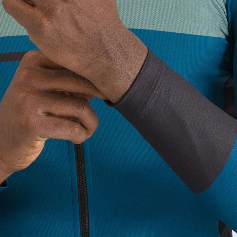 Sportful Breakout Supergiara Thermal Long Sleeve Jersey M Teal Blue / Black - Image 4