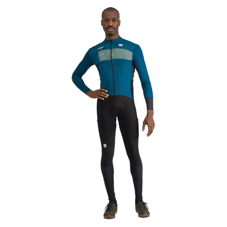 Sportful Breakout Supergiara Thermal Long Sleeve Jersey M Teal Blue / Black - Image 5