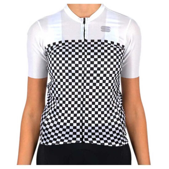 Sportful Checkmate Short Sleeve Jersey M White - L White