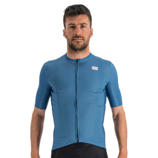 Sportful Checkmate Short Sleeve Jersey S Blue Sea Berry Blue - 3XL Blue Sea Berry Blue