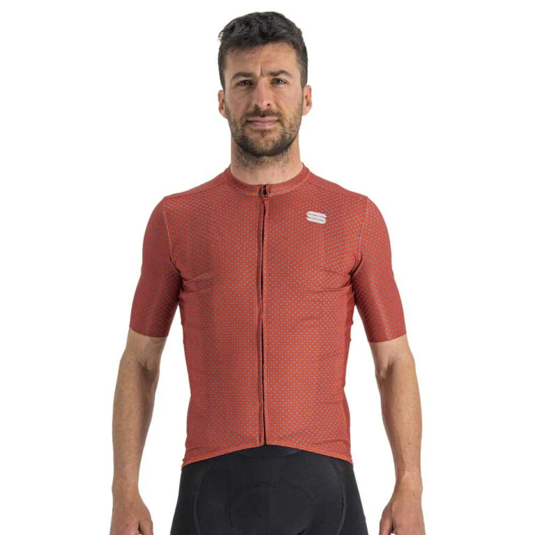 Sportful Checkmate Short Sleeve Jersey L Chili Red / Mauve - 2XL Chili Red / Mauve