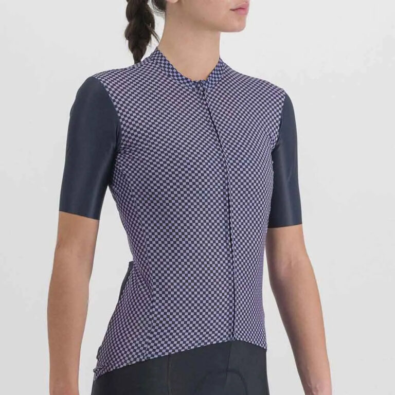 Sportful Checkmate Short Sleeve Jersey XS Galaxy Blue / Chalck Violet - XL Galaxy Blue / Chalck Violet - Image 3