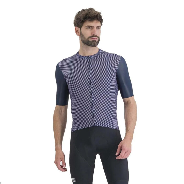 Sportful Checkmate Short Sleeve Jersey S Galaxy Blue / Chalck Violet - 3XL Galaxy Blue / Chalck Violet