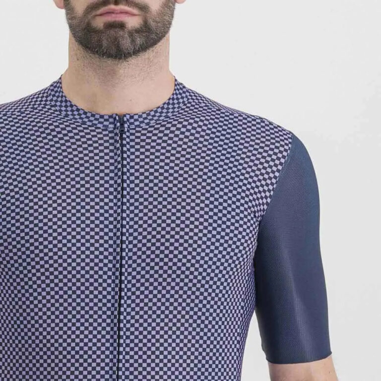 Sportful Checkmate Short Sleeve Jersey S Galaxy Blue / Chalck Violet - 3XL Galaxy Blue / Chalck Violet - Image 4