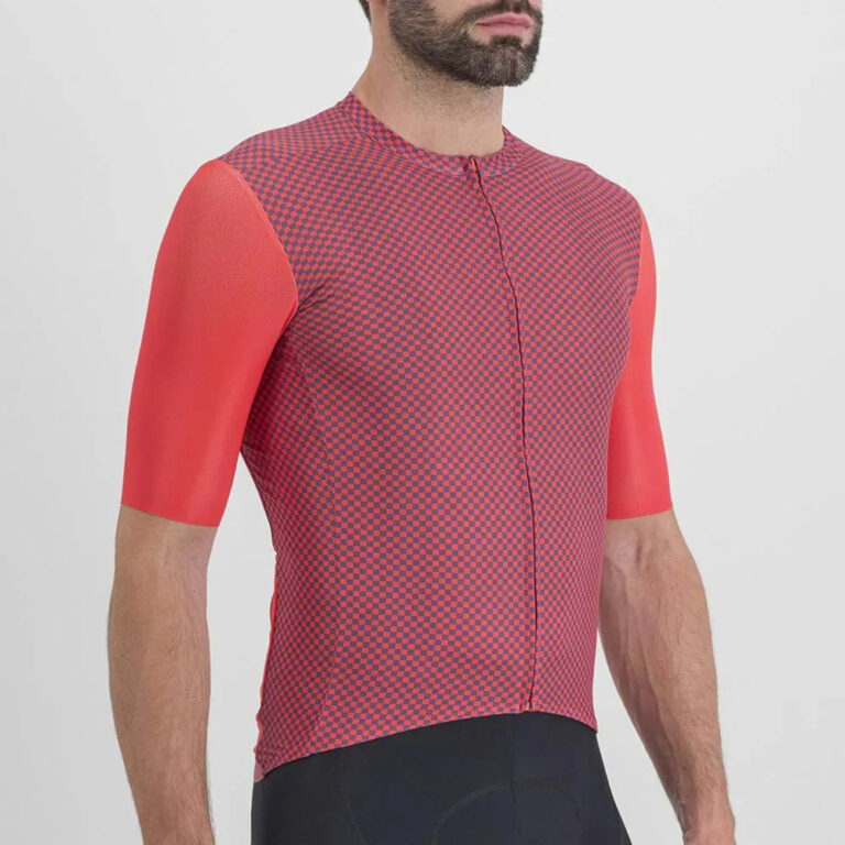 Sportful Checkmate Short Sleeve Jersey M Pompelmo / Mulled / Grape - 3XL Pompelmo / Mulled / Grape - Image 3