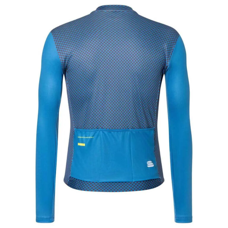 Sportful Checkmate Thermal Long Sleeve Jersey M Blue Denim Huckleberry - Image 2