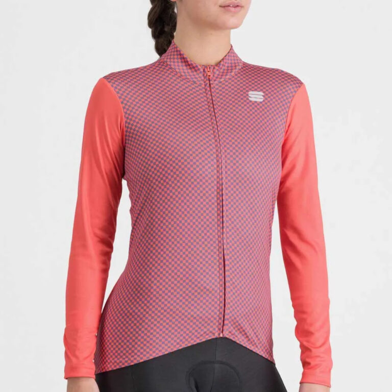 Sportful Checkmate Thermal Long Sleeve Jersey S Pompelmo Mulled Grape - L Pompelmo Mulled Grape - Image 3