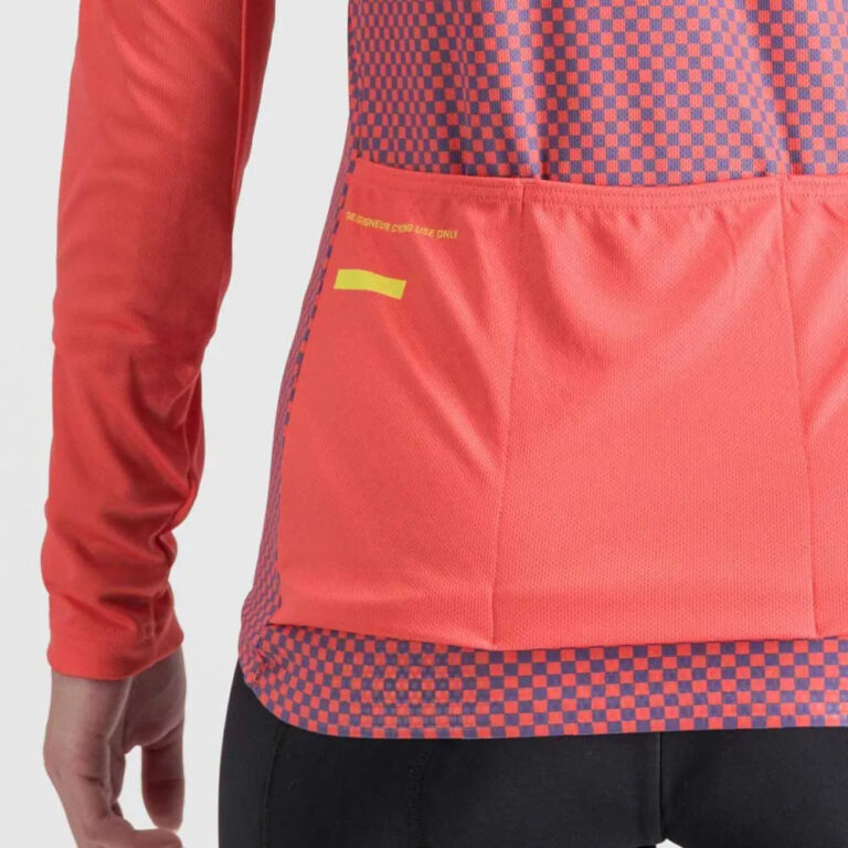 Sportful Checkmate Thermal Long Sleeve Jersey S Pompelmo Mulled Grape - L Pompelmo Mulled Grape - Image 5