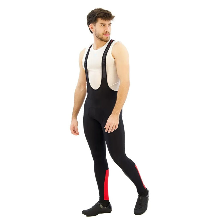 Sportful Classic Bib Tights S Black Tango Red - 2XL Black Tango Red - Image 3