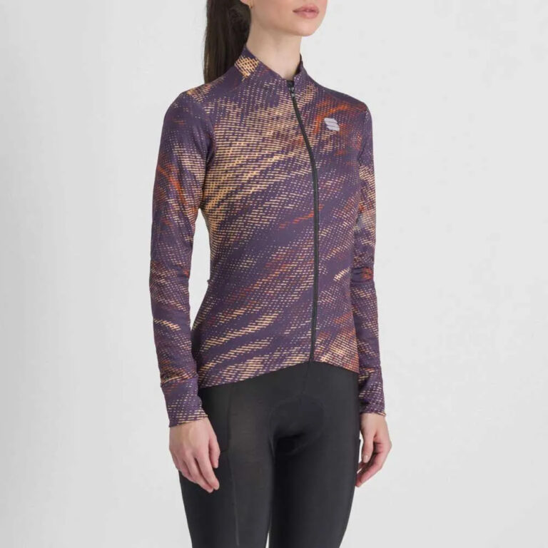 Sportful Cliff Supergiara Thermal Long Sleeve Jersey S Nightshade Cayenna Papaya - Image 3