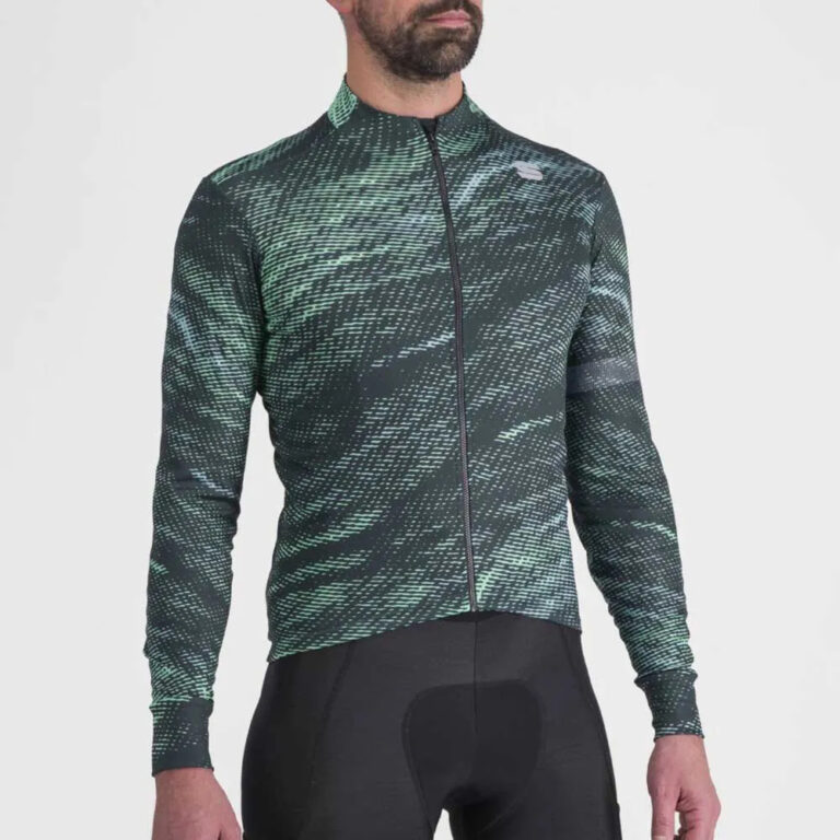 Sportful Cliff Supergiara Thermal Long Sleeve Jersey L Scarab Green - 2XL Scarab Green - Image 3