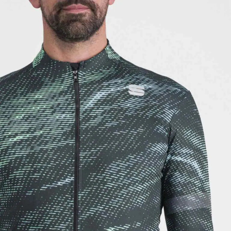 Sportful Cliff Supergiara Thermal Long Sleeve Jersey L Scarab Green - 2XL Scarab Green - Image 4