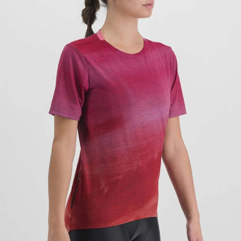 Sportful Flow Giara Long Sleeve Jersey XS Cayenna Red / Pink - XL Cayenna Red / Pink - Image 3