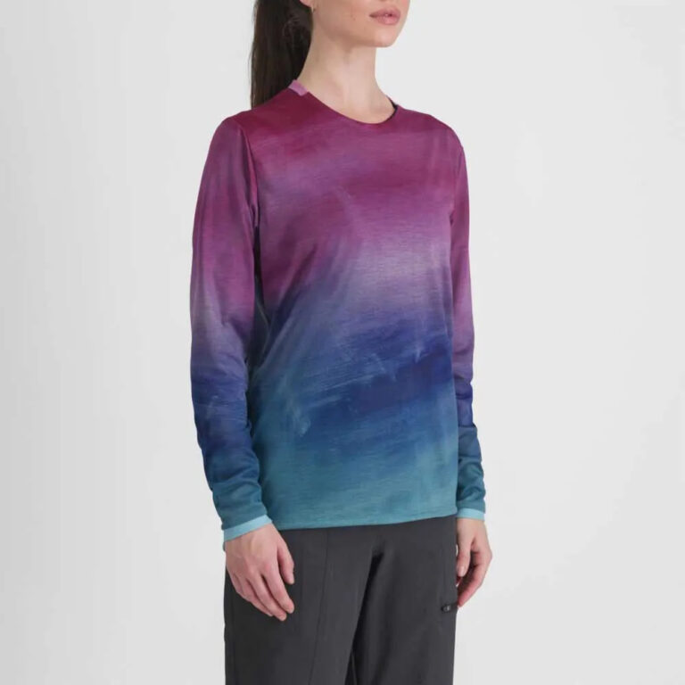 Sportful Flow Giara Long Sleeve T-shirt XS Berry Blue Pink - 2XL Berry Blue Pink - Image 3