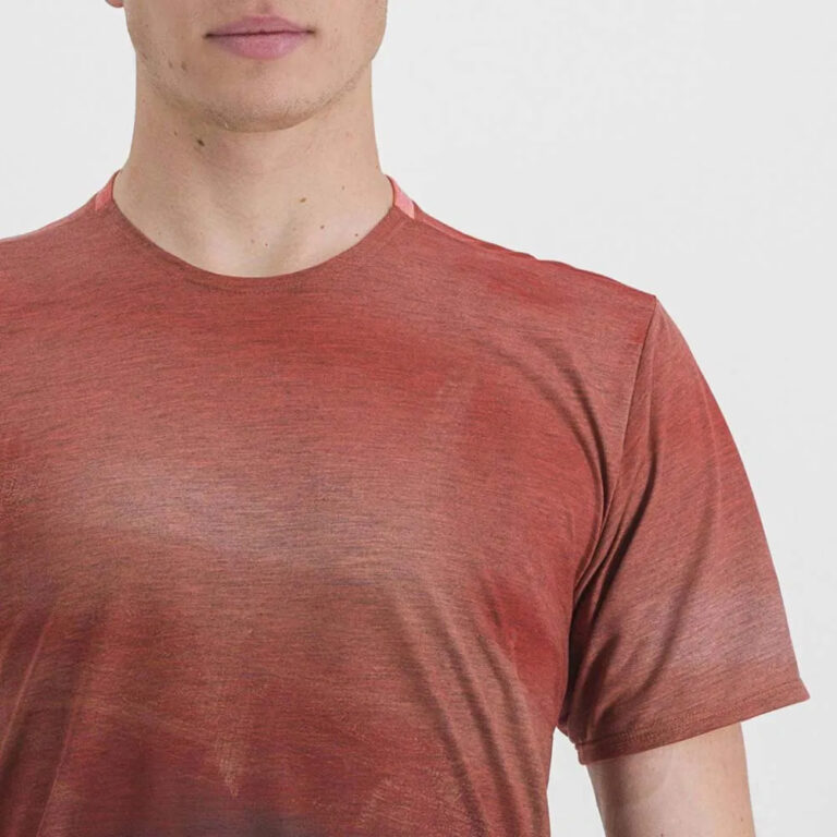 Sportful Flow Giara Short Sleeve T-shirt S Cayenna Red / Mud - 3XL Cayenna Red / Mud - Image 3