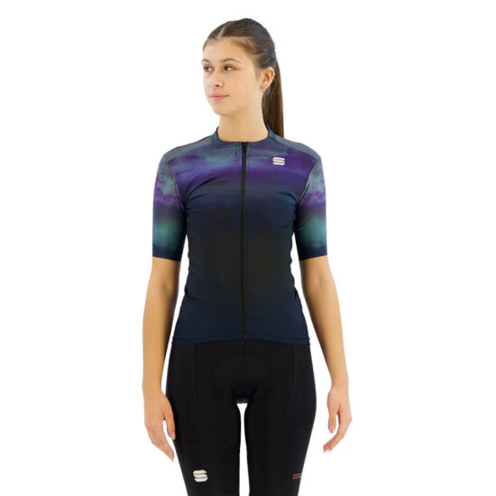 Sportful Flow Supergiara Short Sleeve Jersey XS Galaxy Blue / Black - XL Galaxy Blue / Black