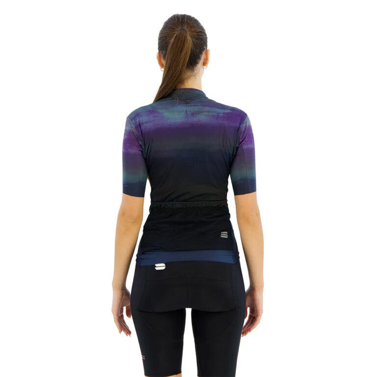 Sportful Flow Supergiara Short Sleeve Jersey XS Galaxy Blue / Black - XL Galaxy Blue / Black - Image 2