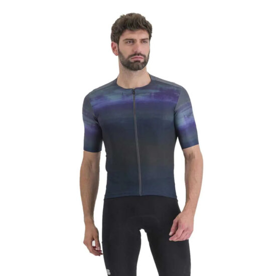 Sportful Flow Supergiara Short Sleeve Jersey S Galaxy Blue / Black - 3XL Galaxy Blue / Black