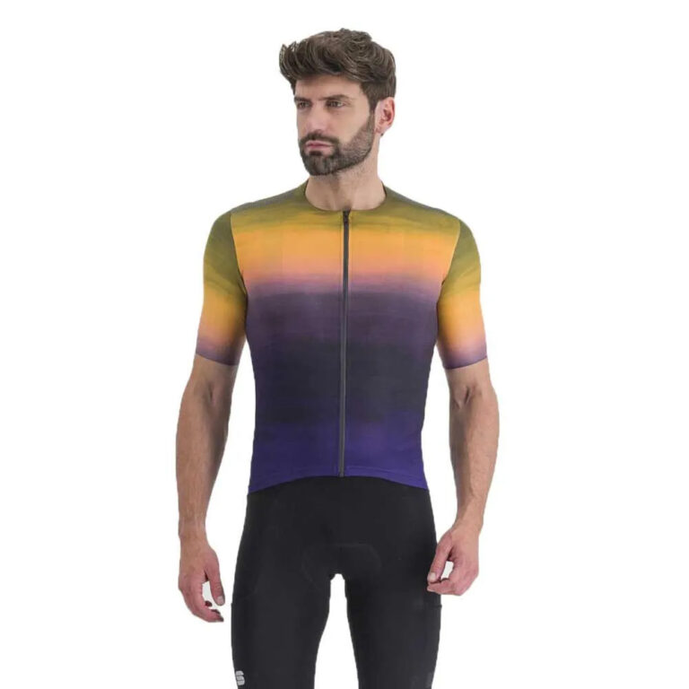 Sportful Flow Supergiara Short Sleeve Jersey S Nightshade / Dark Gold - 2XL Nightshade / Dark Gold