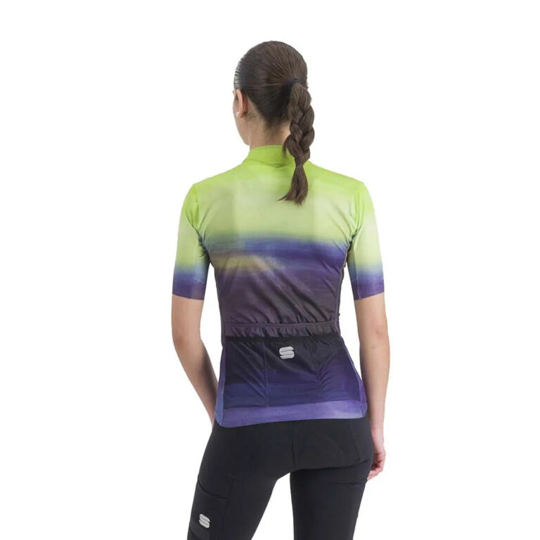 Sportful Flow Supergiara Short Sleeve Jersey XS Nightshade / Green - 2XL Nightshade / Green - Image 2