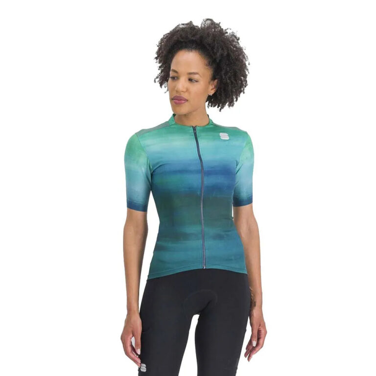 Sportful Flow Supergiara Short Sleeve Jersey XS Shade Spruce / Juniper Blue - XL Shade Spruce / Juniper Blue