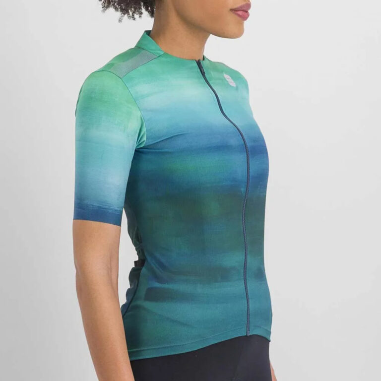 Sportful Flow Supergiara Short Sleeve Jersey XS Shade Spruce / Juniper Blue - XL Shade Spruce / Juniper Blue - Image 3