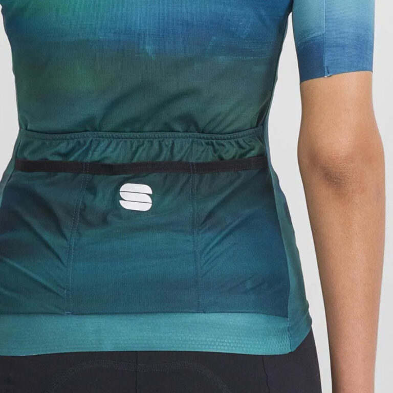 Sportful Flow Supergiara Short Sleeve Jersey XS Shade Spruce / Juniper Blue - XL Shade Spruce / Juniper Blue - Image 5