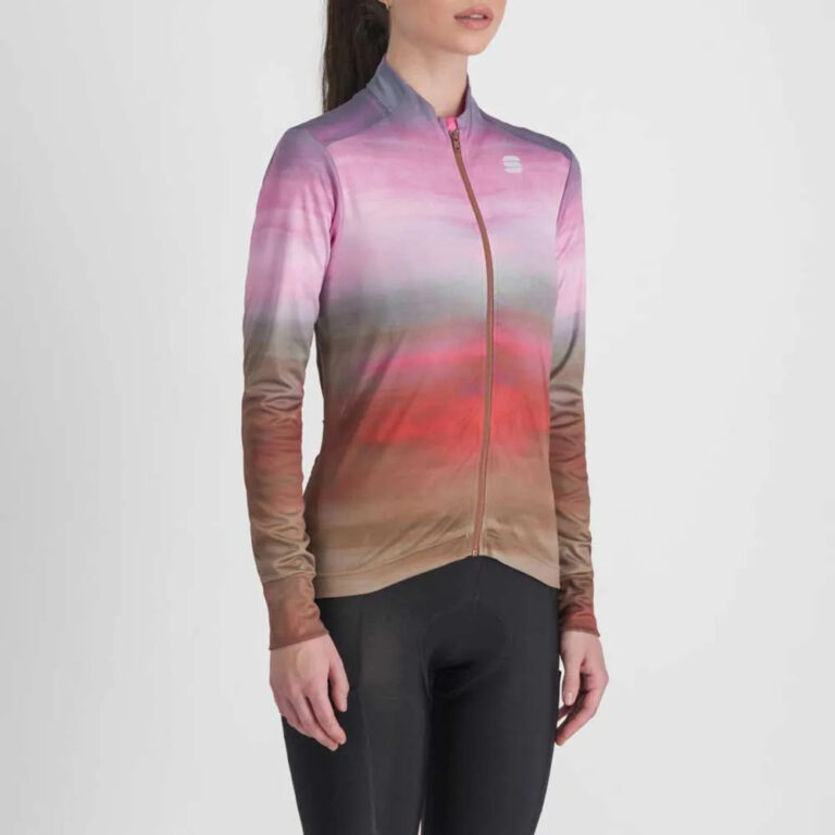 Sportful Flow Supergiara Thermal Long Sleeve Jersey S Cayenna Red Pink - L Cayenna Red Pink - Image 3