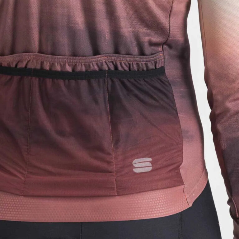 Sportful Flow Supergiara Thermal Long Sleeve Jersey S Dusty Red Olive Green - 2XL Dusty Red Olive Green - Image 5