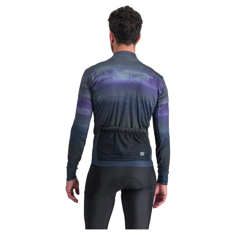 Sportful Flow Supergiara Thermal Long Sleeve Jersey M Galaxy Blue Black - XL Galaxy Blue Black - Image 2