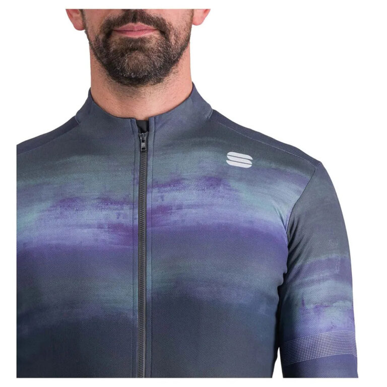 Sportful Flow Supergiara Thermal Long Sleeve Jersey M Galaxy Blue Black - XL Galaxy Blue Black - Image 4