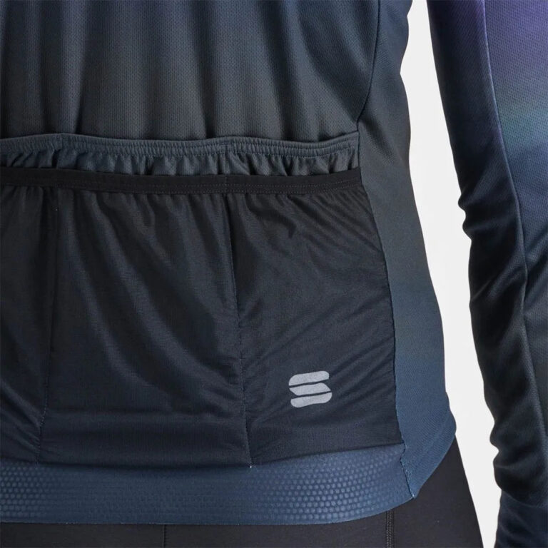 Sportful Flow Supergiara Thermal Long Sleeve Jersey M Galaxy Blue Black - XL Galaxy Blue Black - Image 5